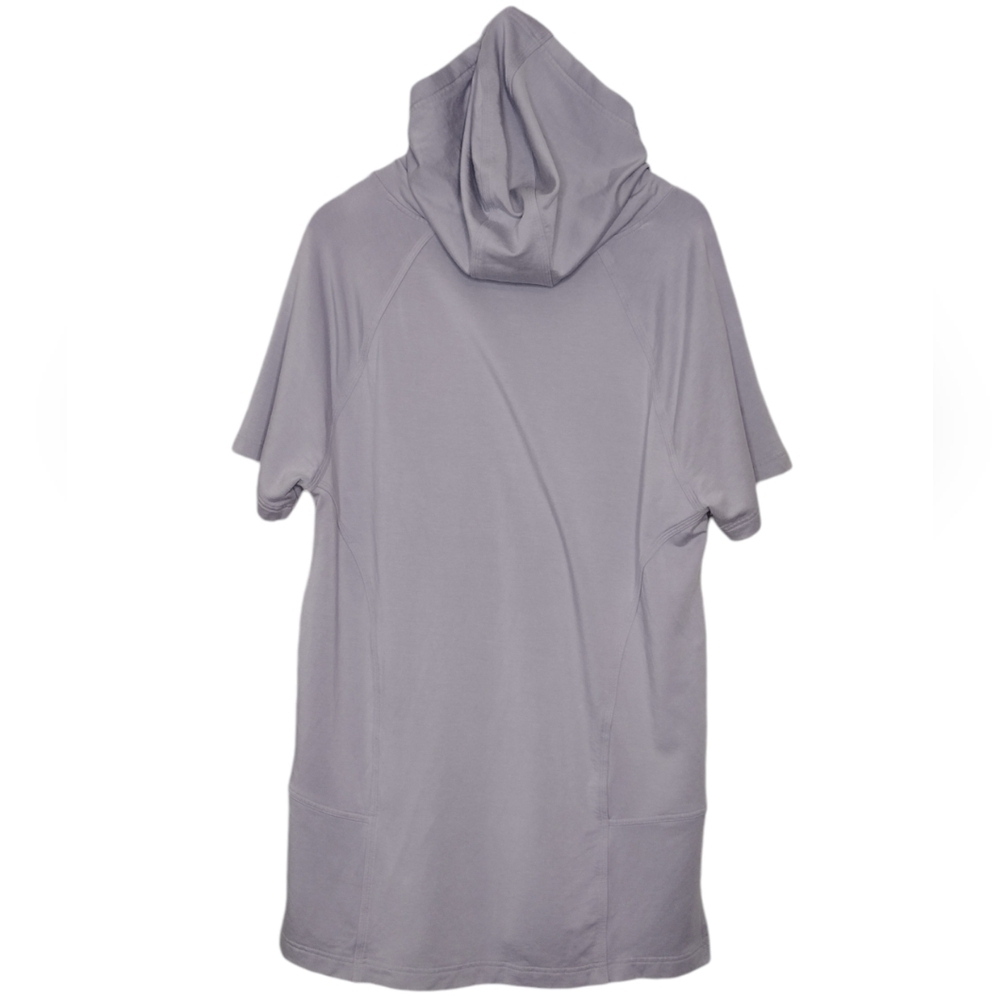 Athleta Cabana Light Purple Relaxed Fit Tunic Hoodie Sweatshirt Size M - Picture 2 of 16
